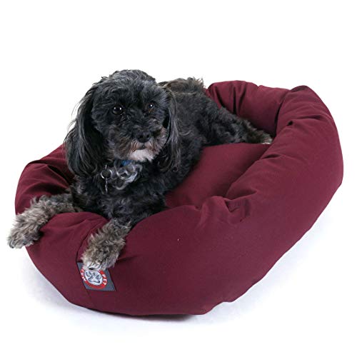 Majestic Pet 24 inch Burgundy Bagel Dog Bed Products