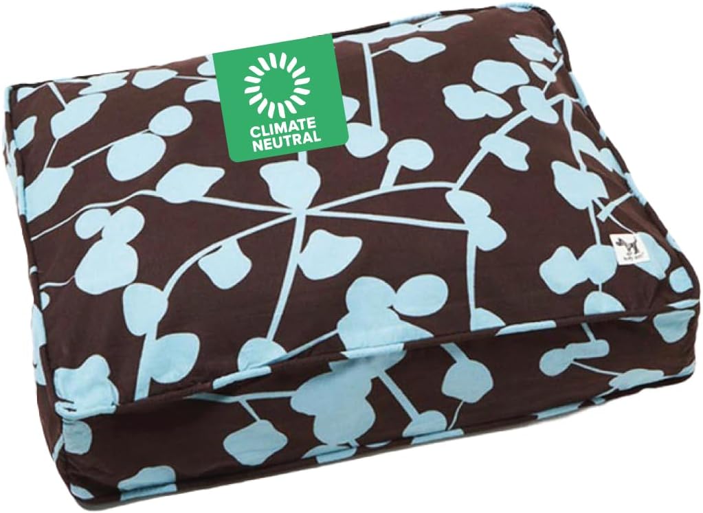 Molly Mutt Medium To Large Dog Bed Cover - Your Hand In Mine Print - Measures 27X36X5 - 100% Cotton - Durable - Breathable - Sustainable - Machine Washable Dog Bed Cover