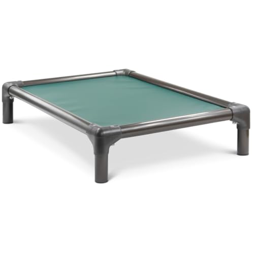 Kuranda Chewproof Dog Bed - Walnut PVC - 44" x 27" - Heavy Duty Vinyl - Forest