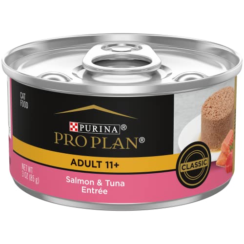 Purina Pro Plan Pate High Protein Senior Wet Cat Food, Salmon & Tuna
