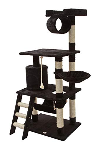 Go Pet Club 62" Tall Cat Tree (Black)