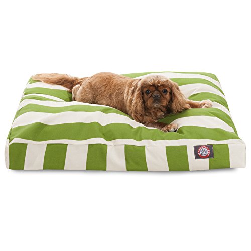 Majestic Pet Rectangle Medium Dog Bed Washable  Non Slip Comfy Pet Bed  Dog Crate Bed with Removable Washable Cover  Dog Kennel Bed for Sleeping - Dog Bed Medium Breed 36x29x4 Inch  Sage Green