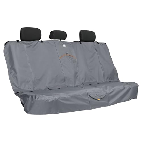 Kurgo Wander Bench Seat Cover, Dog Car Seat Protector, Waterproof & Stain-Resistant, Secure Fit, Charcoal Grey