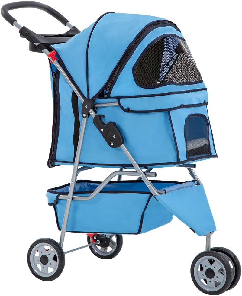 BestPet 3-Wheel Pet Stroller
