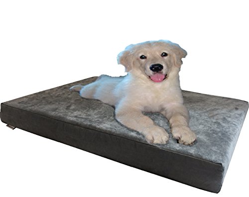 Dogbed4less Orthopedic Gel Cooling Memory Foam Dog Bed
