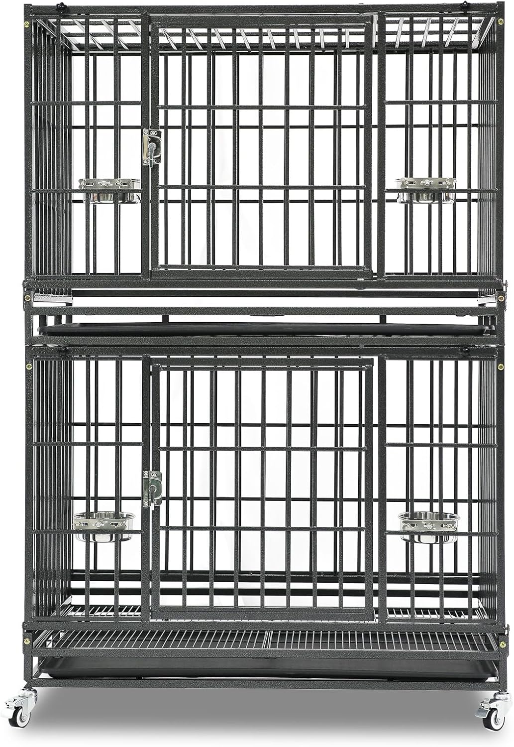 Homey Pet Two Levels 37 Inch Dog Crate