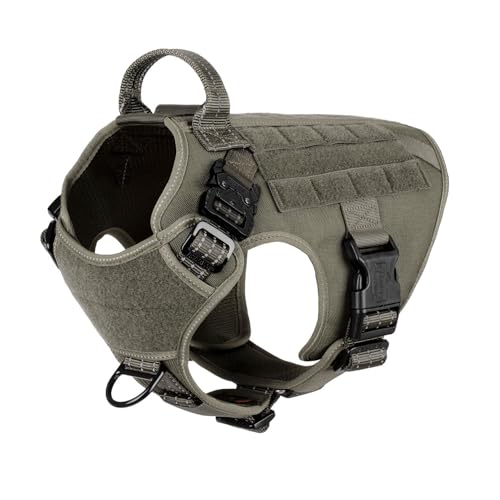 ICEFANG Tactical Dog Harness (Green, M)
