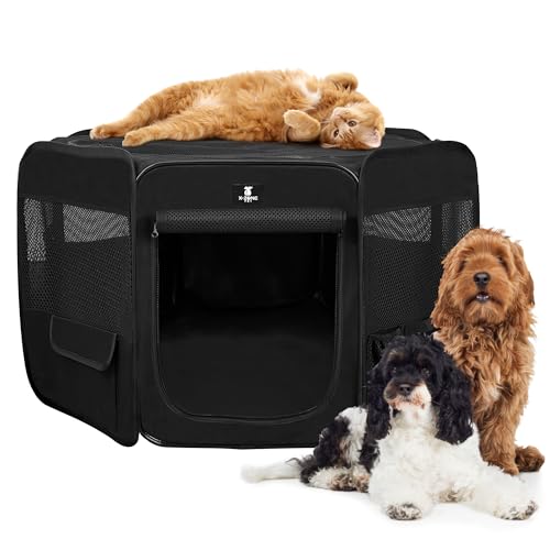 X-ZONE PET Dog Playpen (Black)
