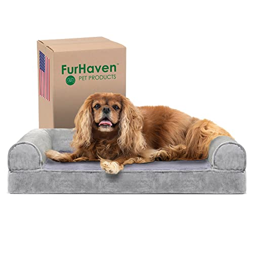 Furhaven Cooling Gel Dog Bed (Medium)