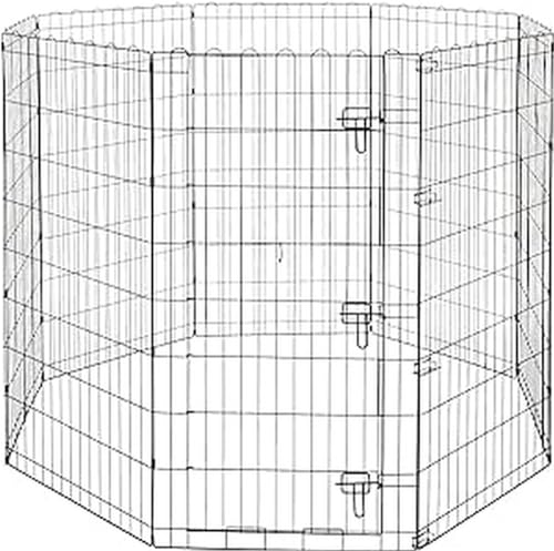 Amazon Basics Foldable Octagonal Metal Playpen - 48"