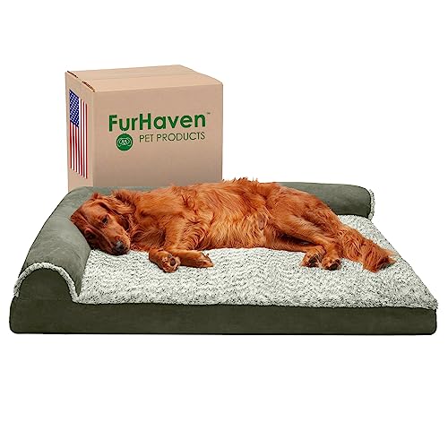 Furhaven Memory Foam L Chaise (Jumbo)