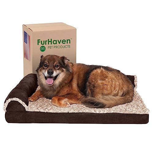 Furhaven Memory Foam Large L Chaise