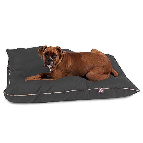 Majestic Pet Rectangle Large Dog Bed (Solid Gray)