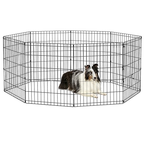 New World Folding Metal Puppy/Dog Exercise Pen (30")