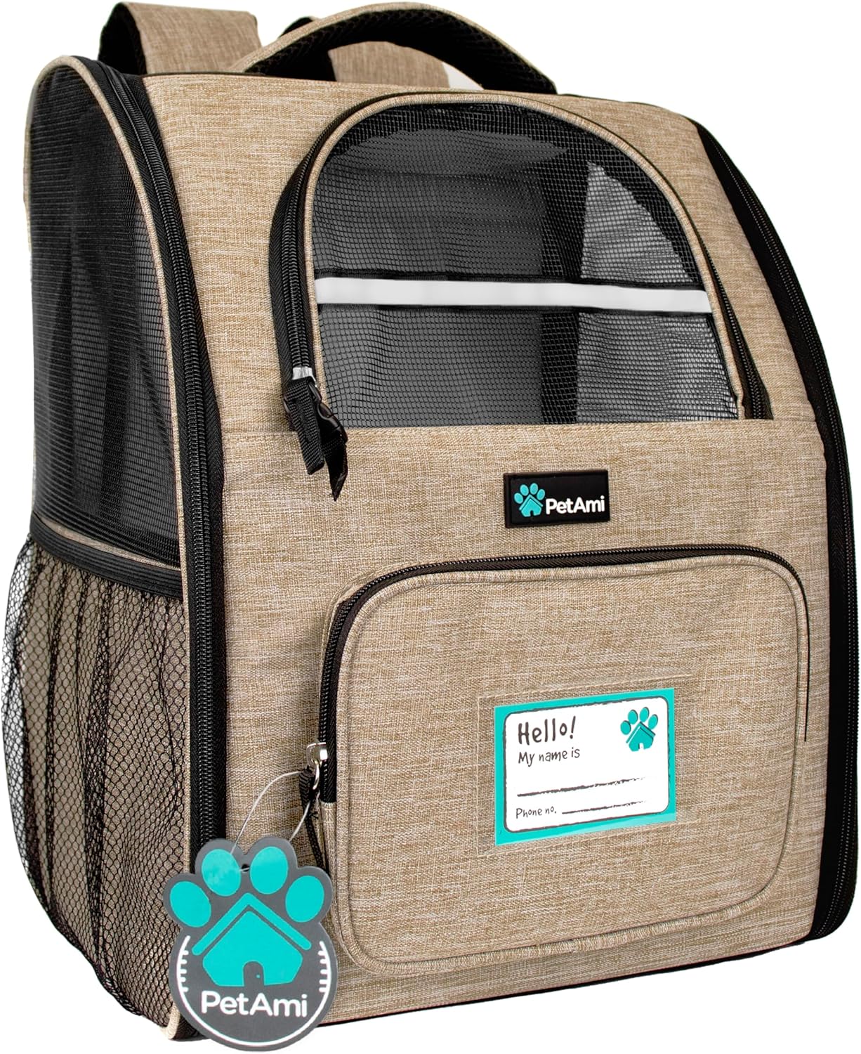 PetAmi Dog Backpack Carrier (Taupe)