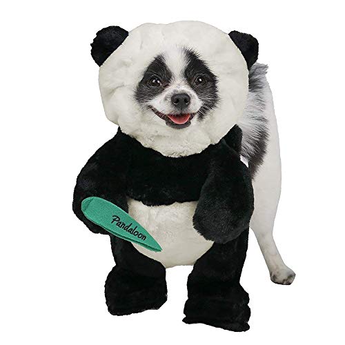 Pandaloon Dog Halloween Costume - As Seen on Shark Tank - Patented - Funny Costume with Arms for Small and Medium Dogs and Cats (Panda, Size 4(20-23 in Height at TOP of Head,Girth<27 in))