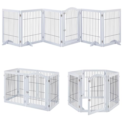 unipaws 144" Extra Wide Dog Gate and Pet Playpen