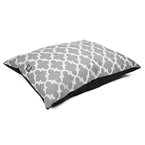 Majestic Pet Rectangular Dog Bed - Trellis Gray