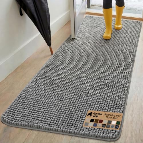 GORILLA GRIP Dog Doormat 70x24 (Gray)