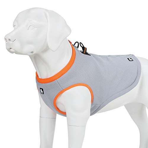Truelove Dog Cooling Vest Harness Cooler Jacket with Adjustable Zipper for Outdoor Hunting Training and Camping