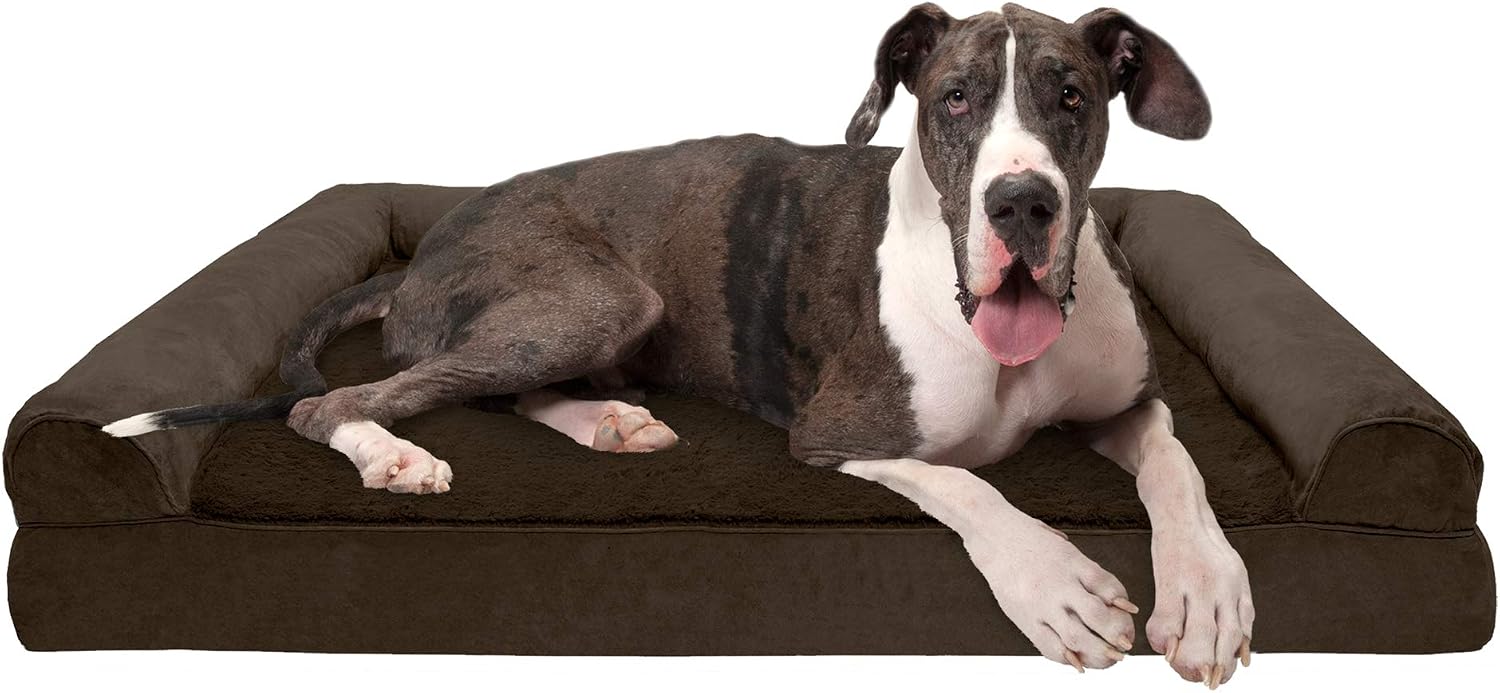 Furhaven Plush & Suede Sofa