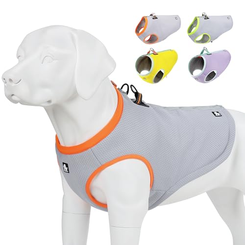 Truelove Dog Cooling Vest Harness Cooler Jacket with Adjustable Zipper for Outdoor Hunting Training and Camping