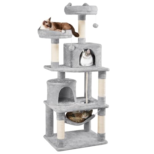 Yaheetech 62.5in Cat Tree (Light Gray)