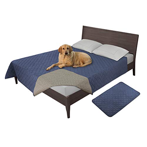 Easy-Going 100% Waterproof Dog Bed Cover (Navy)