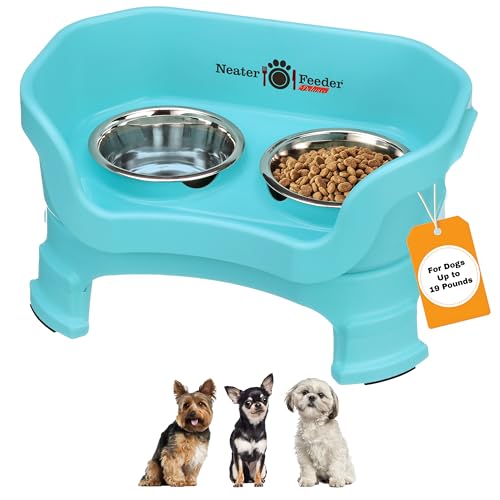Neater Feeder Deluxe Mess Proof Dog Bowls Elevated for Small Breeds