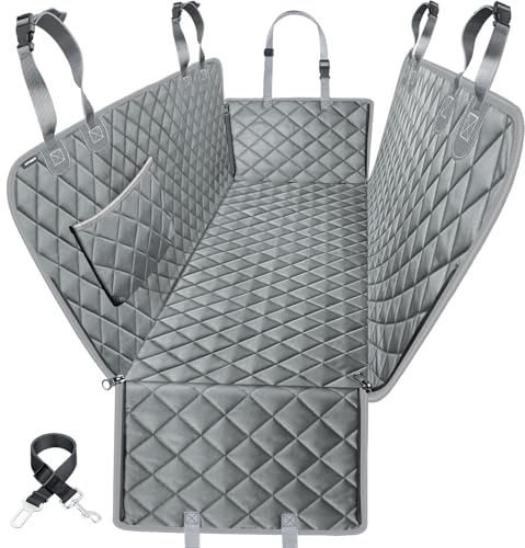 URPOWER Seat Cover for Dog 100% Waterproof Pet Seat Cover Hammock 600D Heavy Duty Scratch Proof Nonslip Durable Soft Pet Back Seat Covers for Cars Trucks and SUVs