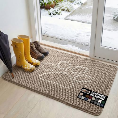 GORILLA GRIP Dog Doormat 48x30 (Beige)