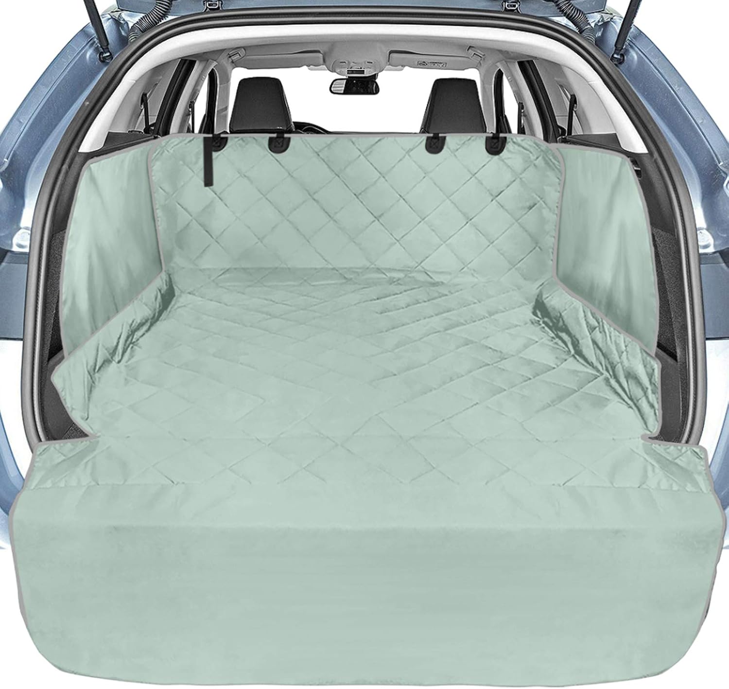 Veckle Cargo Liner, SUV Cargo Cover for Dogs with Side Flaps Hammock Water Resistant Nonslip Dog Seat Cover Cargo Area Protector Scratchproof for SUVs Sedans Vans