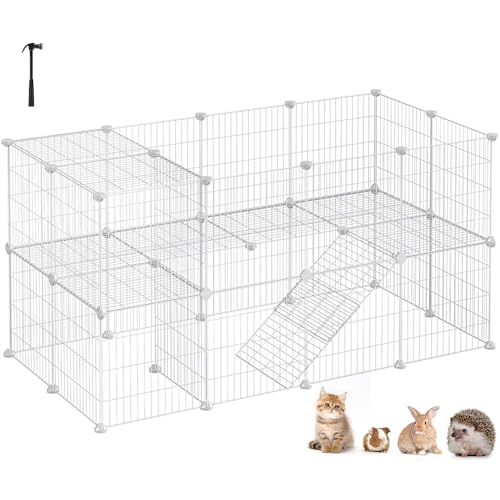 SONGMICS Wire Playpen (White)