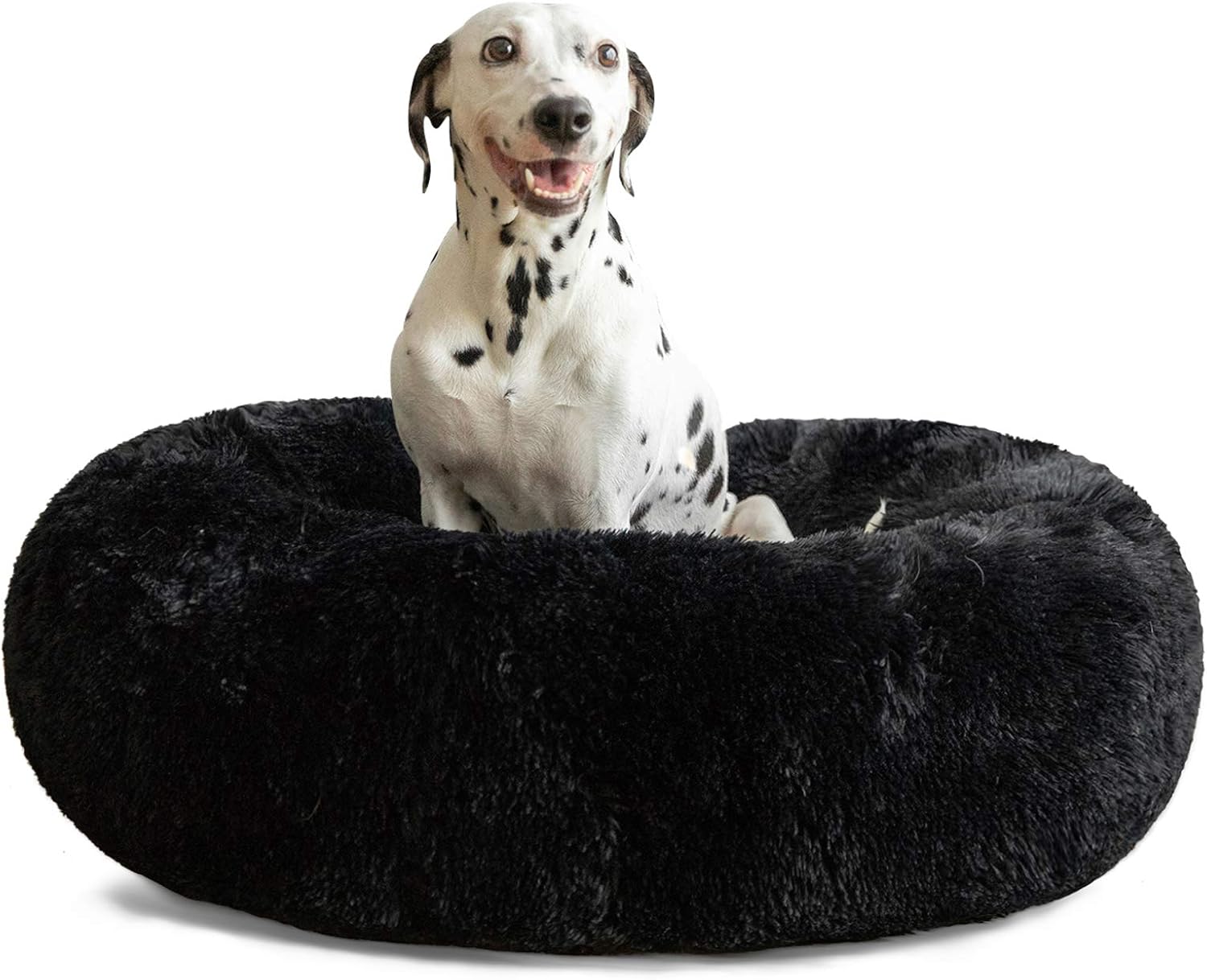 Hachikitty Calming Donut Cuddler Dog Beds, Large Dogs, Indoor, 36''