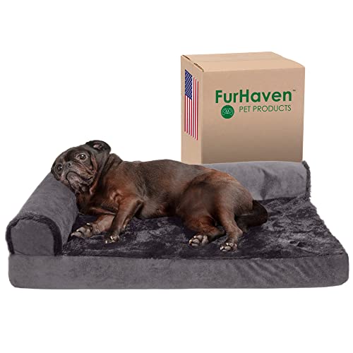 Furhaven Plush & Velvet L Chaise