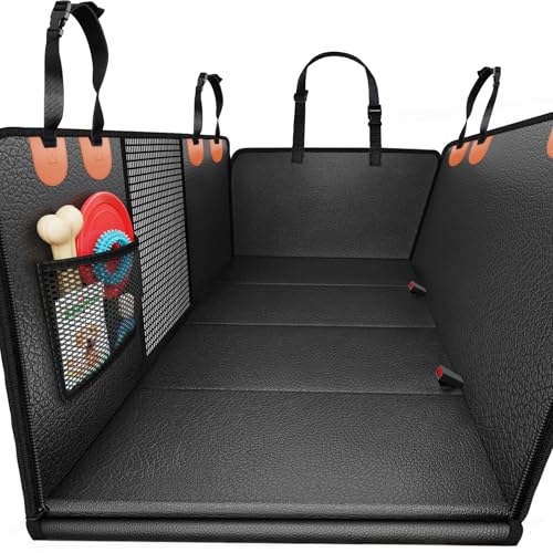 URPOWER Dog Car Seat Cover for Pets 100% Waterproof Hammock 600D Heavy Duty Scratch Proof Nonslip Durable Soft Pet Back Seat Covers for Cars Trucks and SUVs