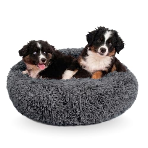 Active Pets Medium Dog Bed, Calming Orthopedic Pet Bedding for Anxiety Relief, Joint Support & Comfort, Washable Dog Furniture, Med 45lbs, Dark Grey