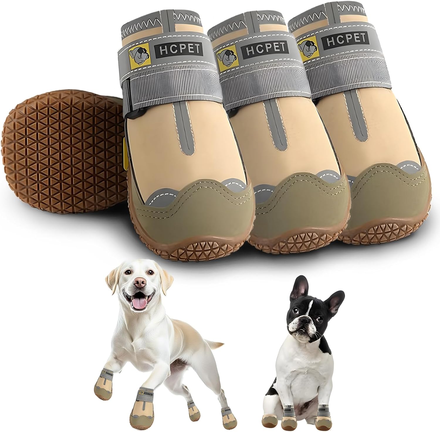 Hcpet Size 6 Khaki Dog Shoes