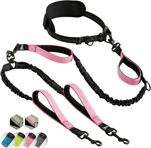 SparklyPets Hands Free Double Dog Leash