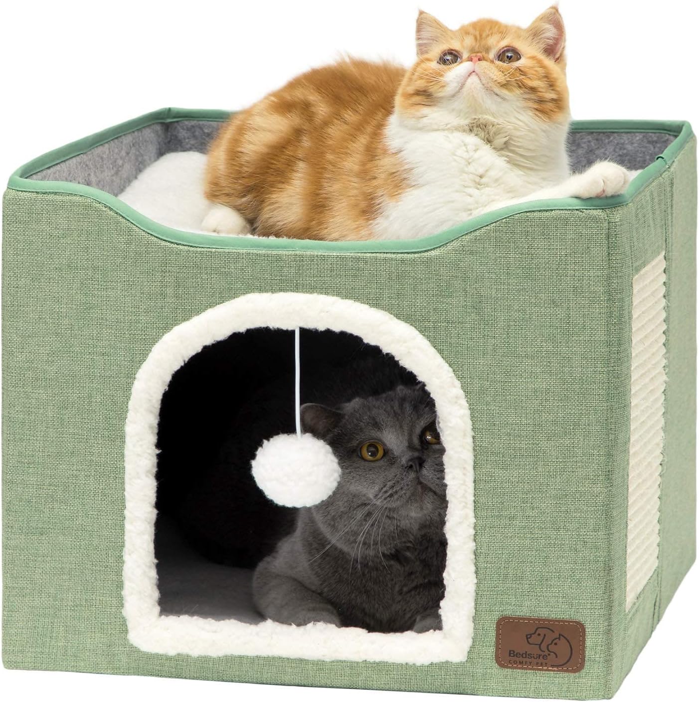 Bedsure Large Cat Cave (Green)