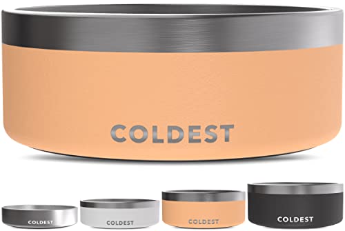 Coldest Dog Bowl (64 oz, Sahara Peach)