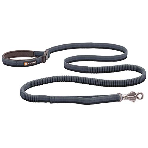 Ruffwear, Roamer Bungee Dog Leash for Running, Biking or Hiking, Can be Used Hand-Held or Hands-Free, Granite Gray, 7.3'-11'