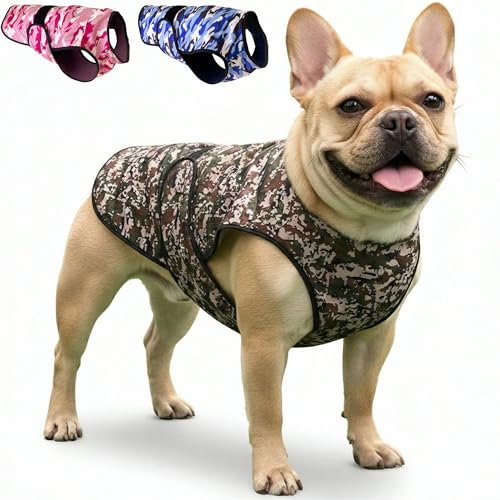 Dog Cooling Vest - 2-Layer Lightweight Performance - UPF50+ Full Coverage & Adjustable Fit for Small to Large Dogs (Green, Medium)