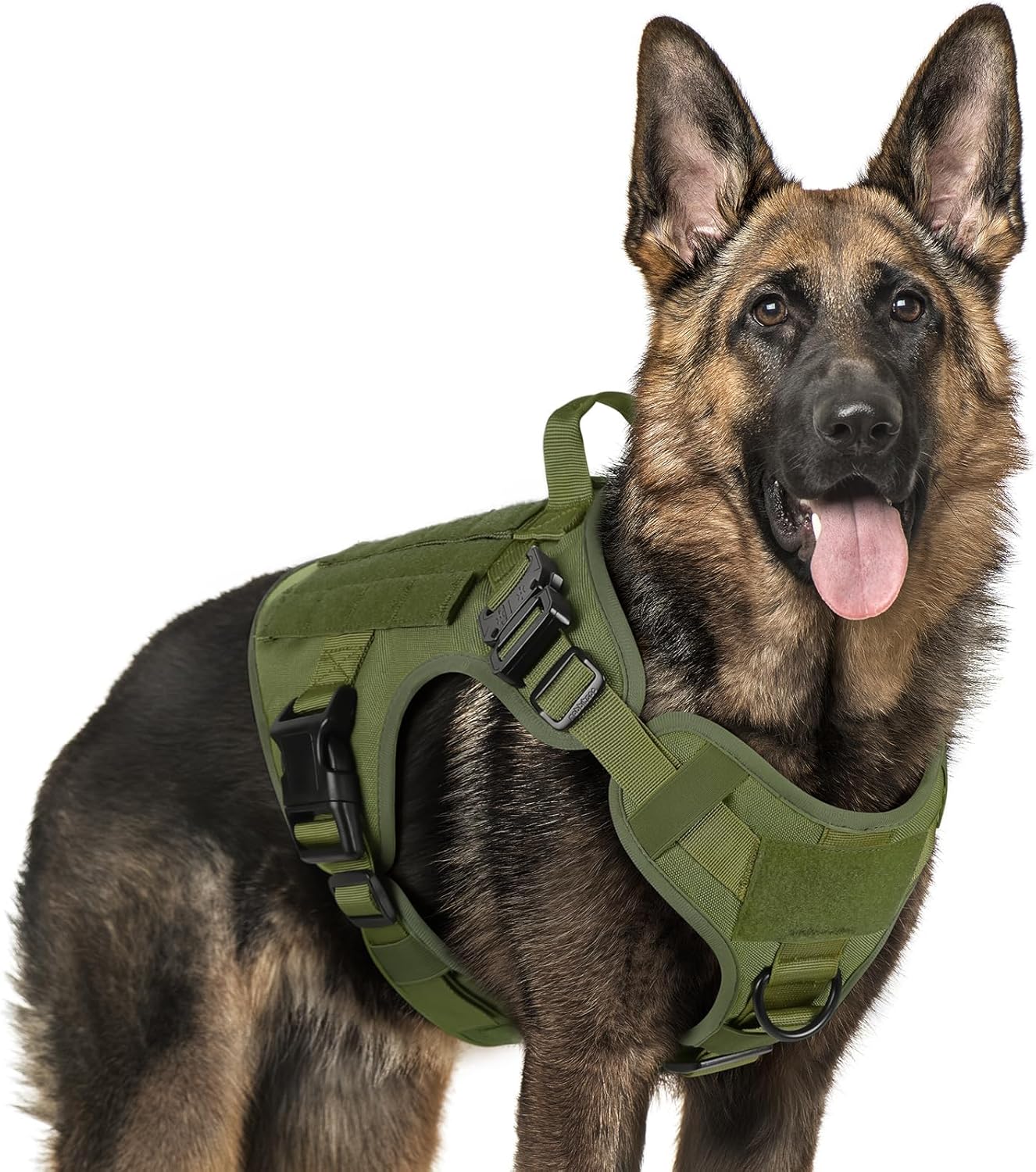 rabbitgoo Tactical Dog Harness (Green, XL)