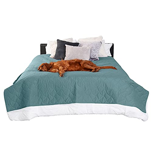 Furhaven King Size Mattress Cover (Nile Blue)