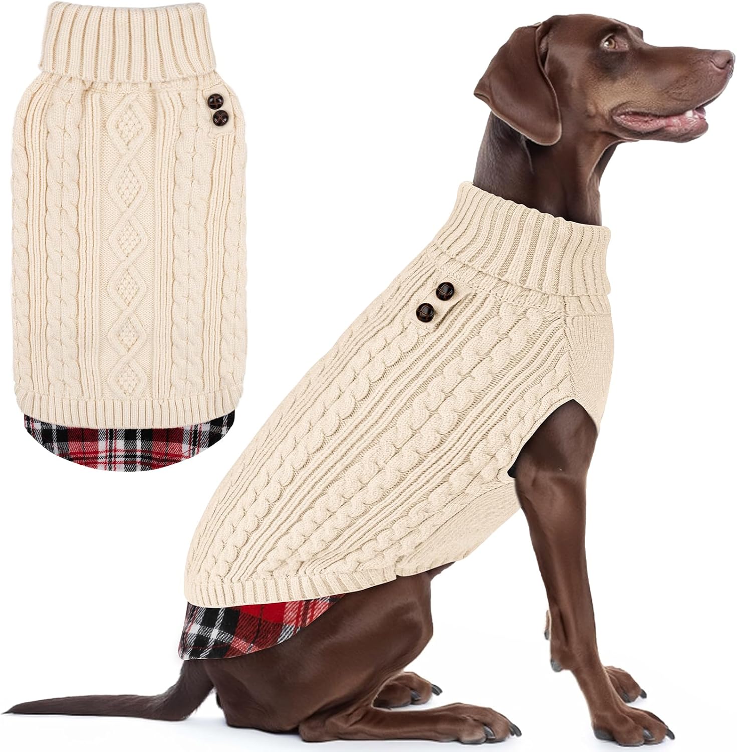 KYEESE Dog Sweater Warm Turtleneck