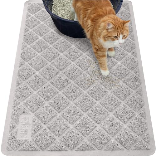 GORILLA GRIP Cat Litter Box Mat, 40x28