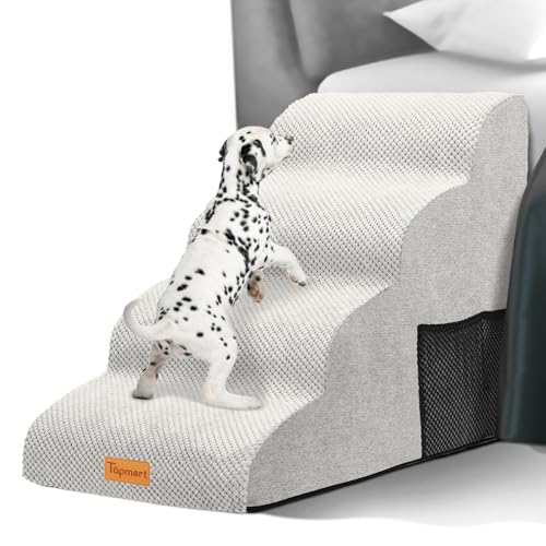 Topmart High Density Foam Dog Steps 4 Tiers