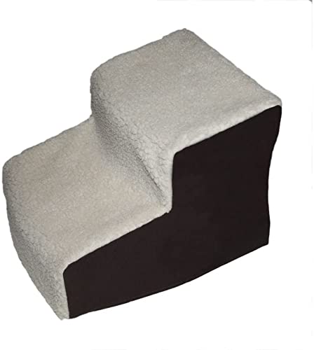 Pet Gear Easy Step II Pet Stairs, 2 Step for Cats/Dogs Up to 75-Pounds, Portable, Removable Washable Carpet Tread, No Tools Required