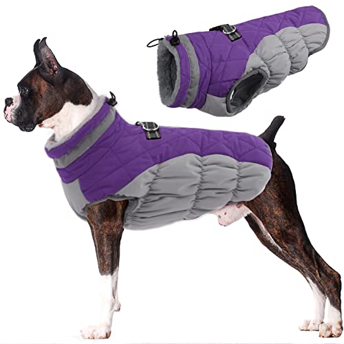Lelepet Dog Coat Warm (Purple XL)